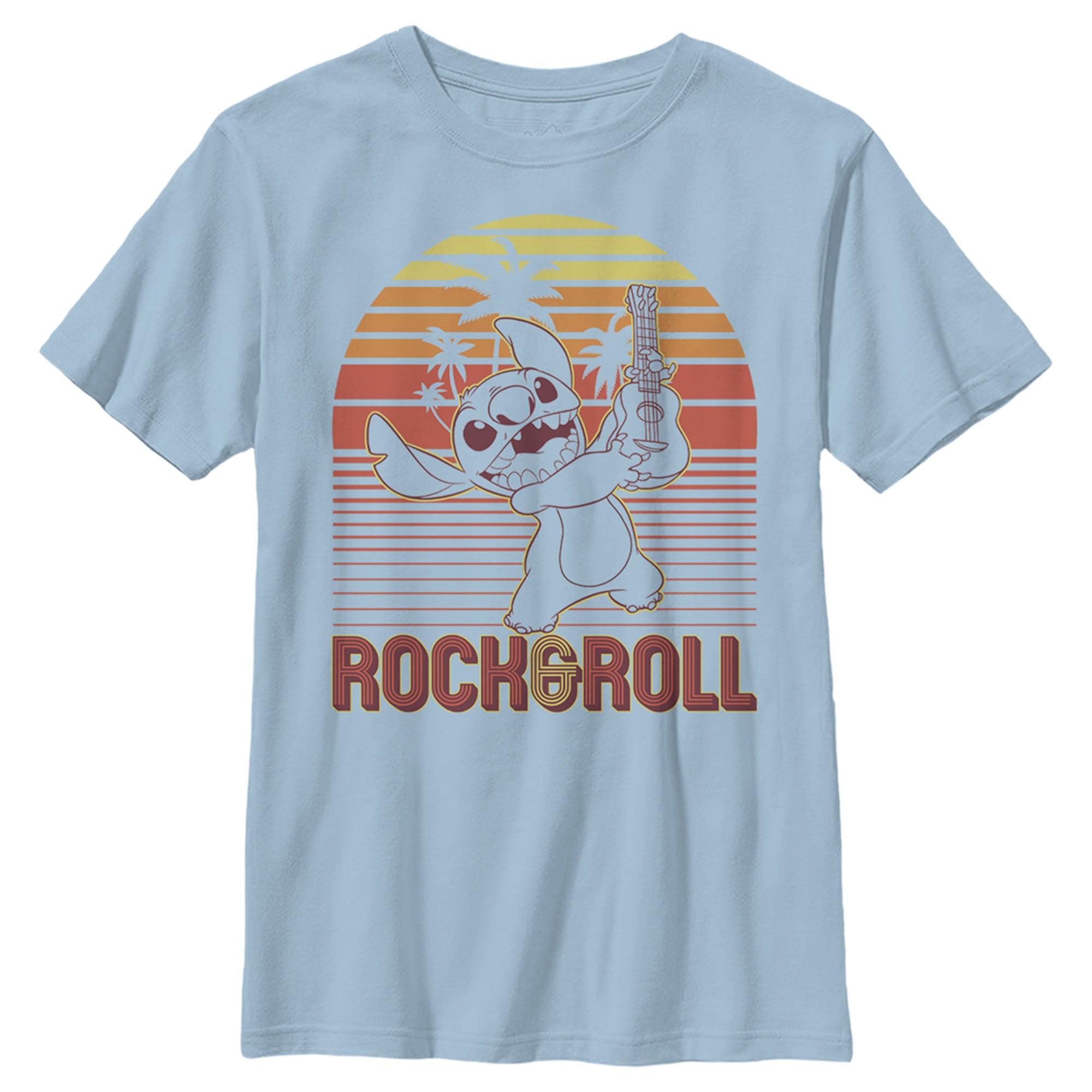 Boy’S Lilo & Stitch Rock & Roll Sunset T-Shirt