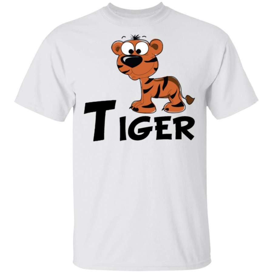 Cartoon Tiger – Baseball T-Shirt