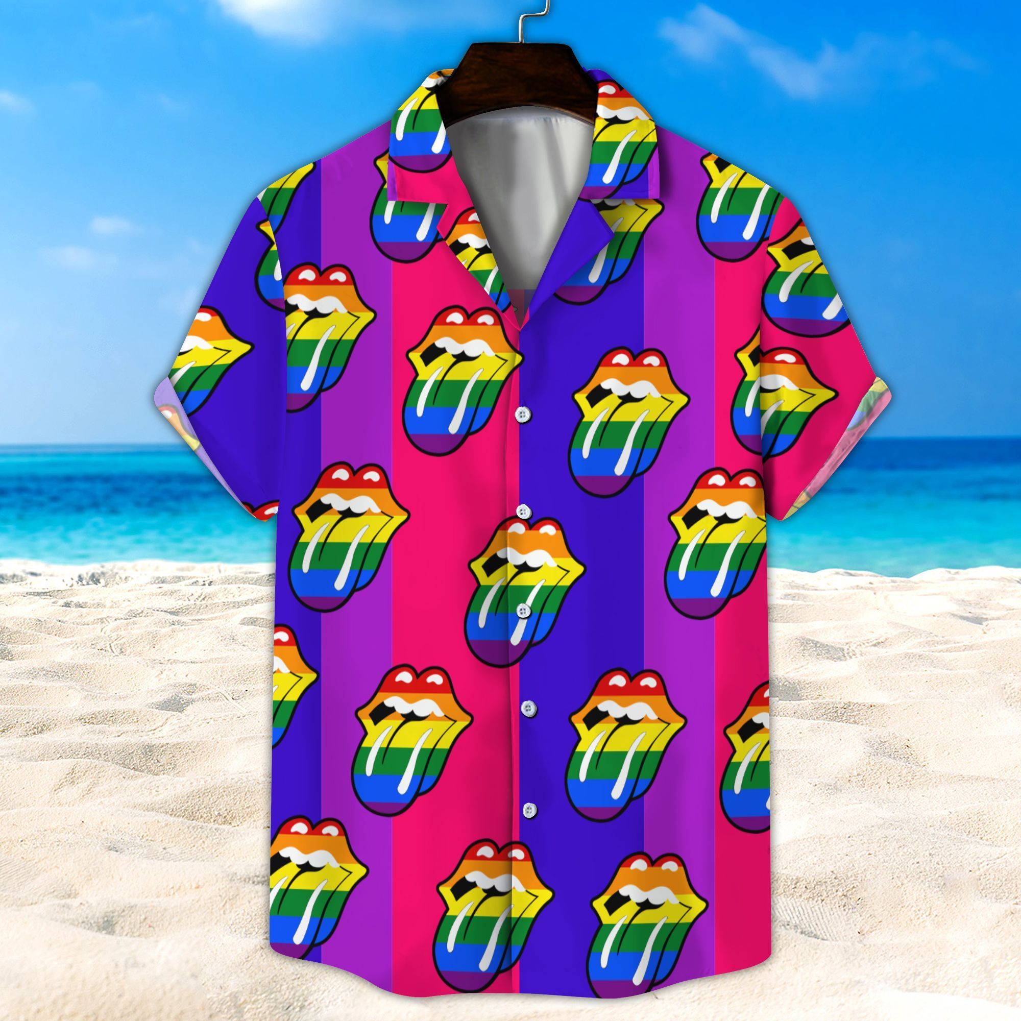 Lgbt Hawaiian Lip Unisex Hawaiian Shirt Beach Short Ha49946