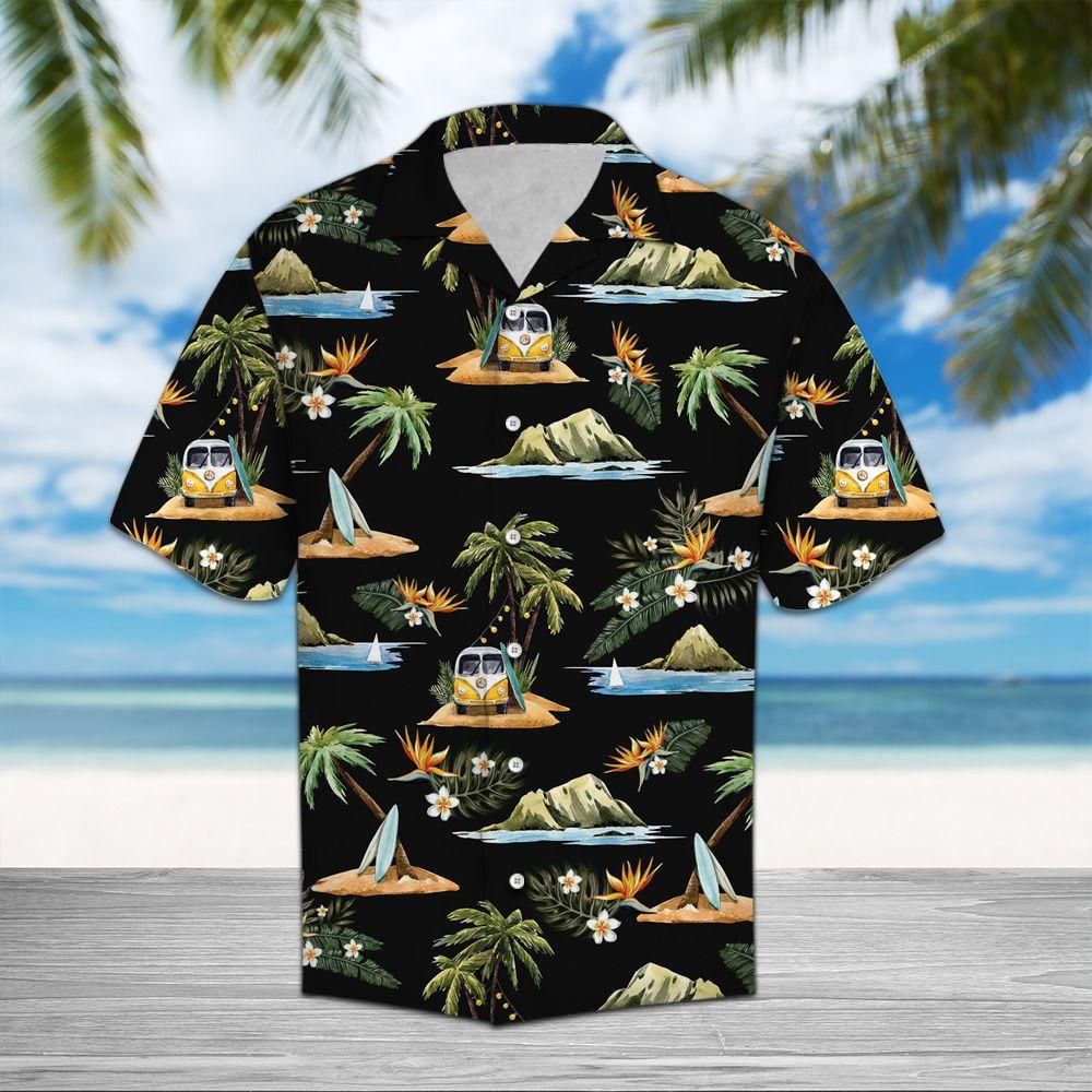 Caravan Palm Aloha Hawaii Shirt Colorful Short Sleeve Summer Beach Casual For Men And Women Ha96378