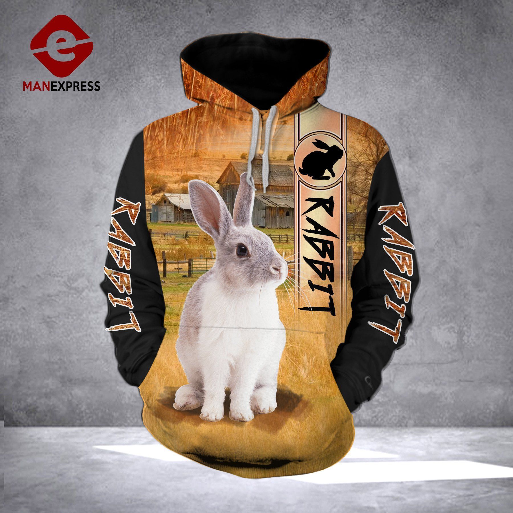 Rabbit Ranch Grass Unisex 3D Hoodie All Over Print Hjjfd