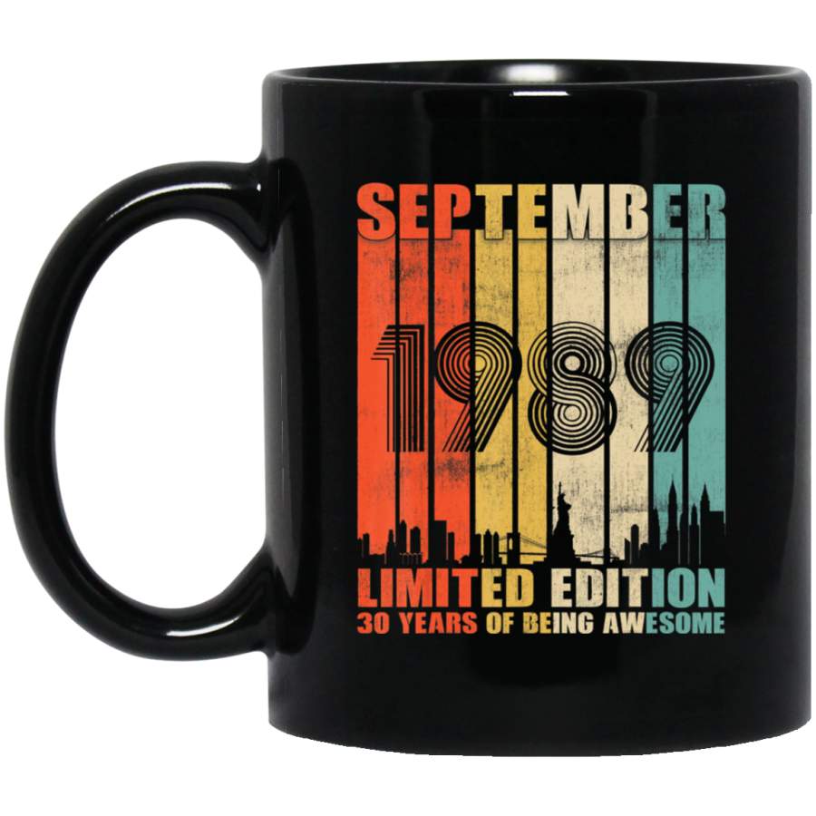 Vintage September 1989 Gifts 30 Years Old 1989 Birthday Coffee Mug