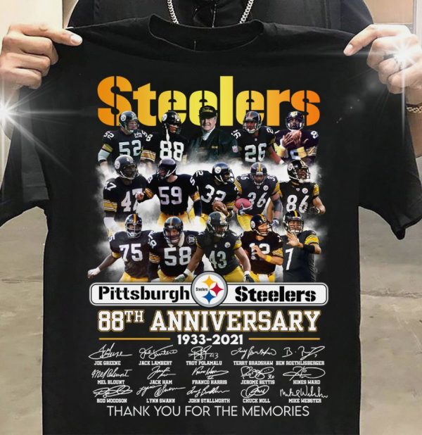 88Th Anniversary Pittsburgh Steelers Tshirt 2D Tshirt Chm