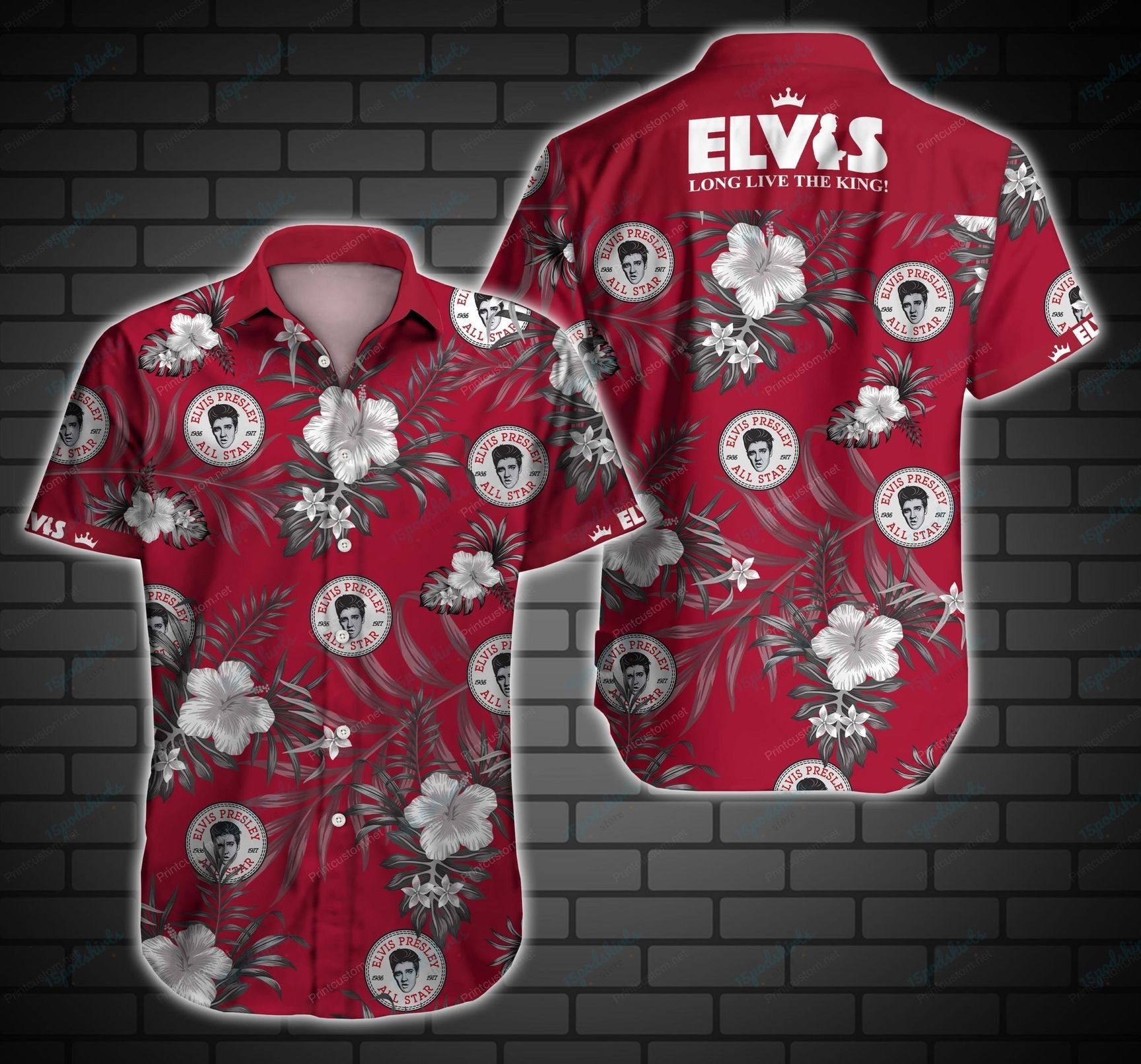 Elvis Presley Long Live The King Hawaiian Shirt