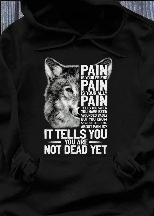 Pain Is Your Friend Is Your Ally Tells You When You Have Been Wounded Badly But You Know What The Best Thing About Pain Is Standard Hoodie