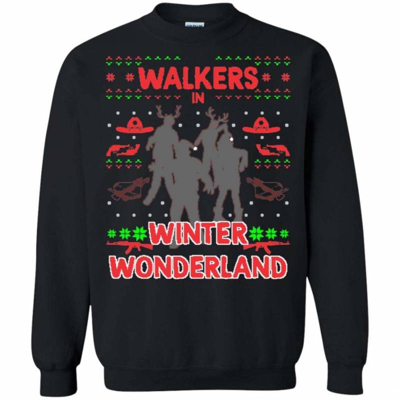 Walkers in a Winter Wonderland Ugly Christmas Sweater