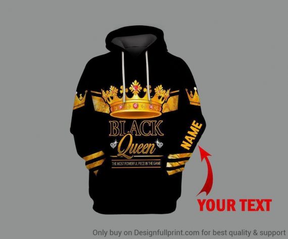 Black American Gift Multicolor Black Queen Most Important Piece In The Game Personalized Unisex Hoodie Black And Proud 365