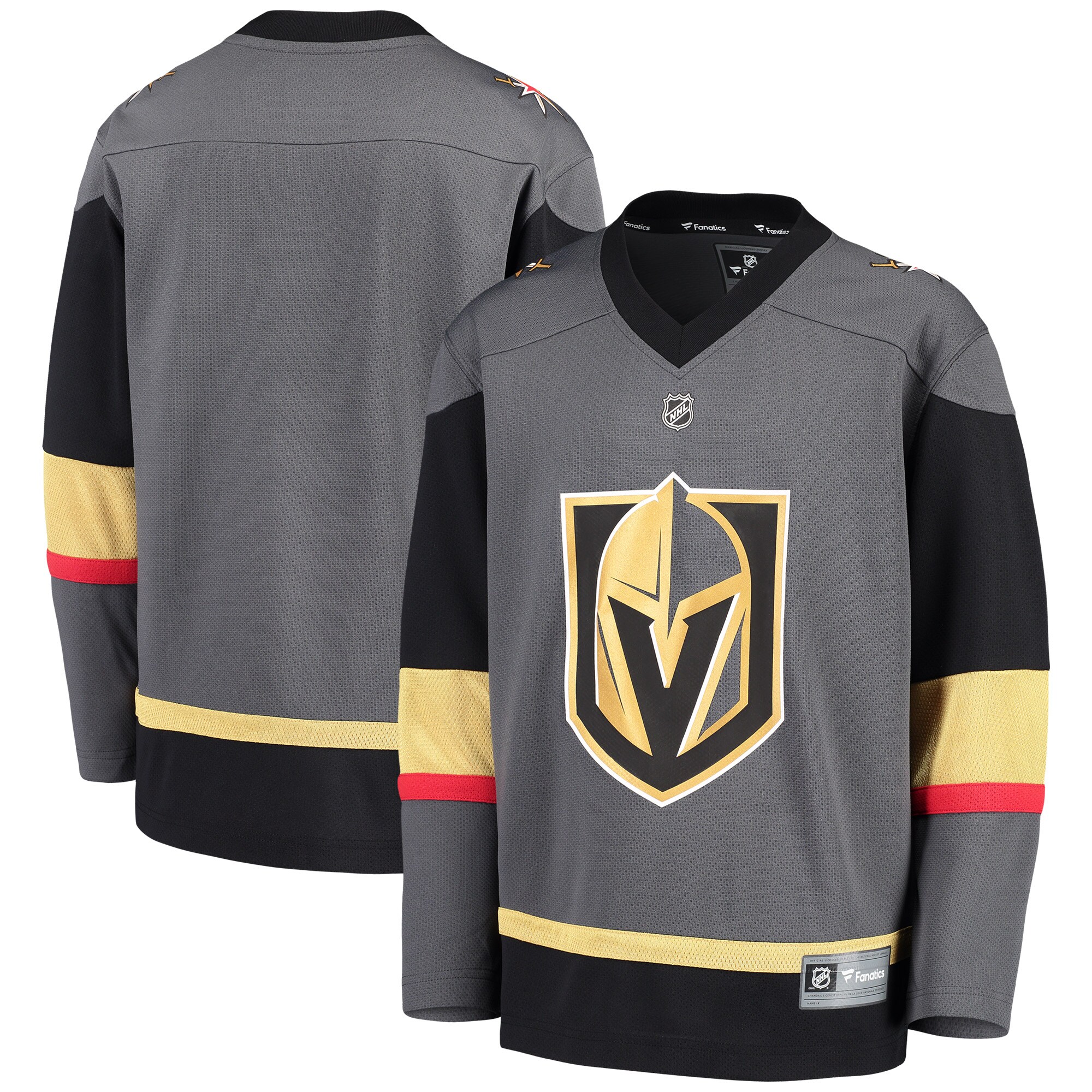 Vegas Golden Knights Branded Youth Alternate Replica Blank Jersey – Black