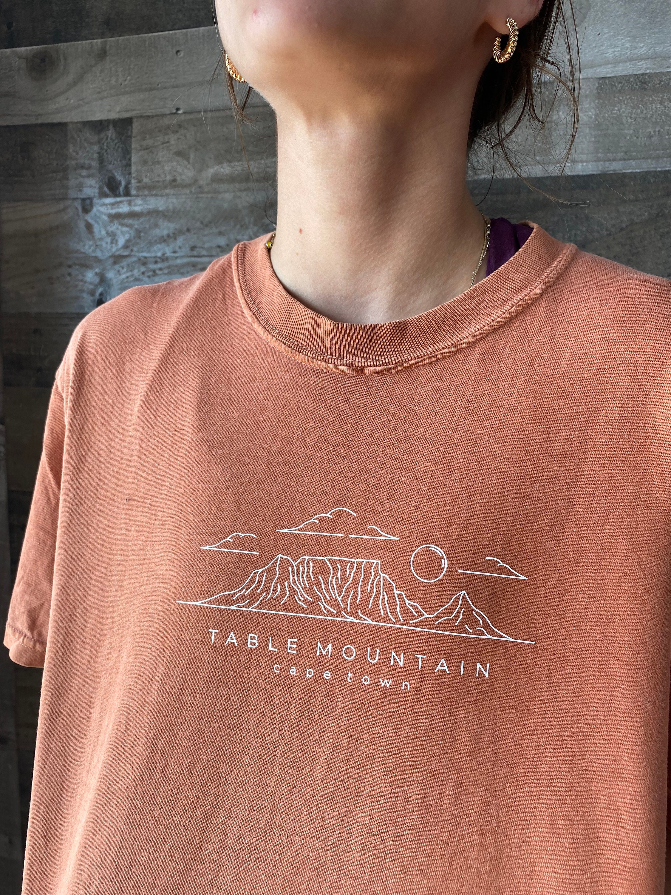 Table Mountain Shirt, National Park shirt, Happy Tshirt, Cute Shirt, Minimalistic shirt, Comfort Colors Shirt