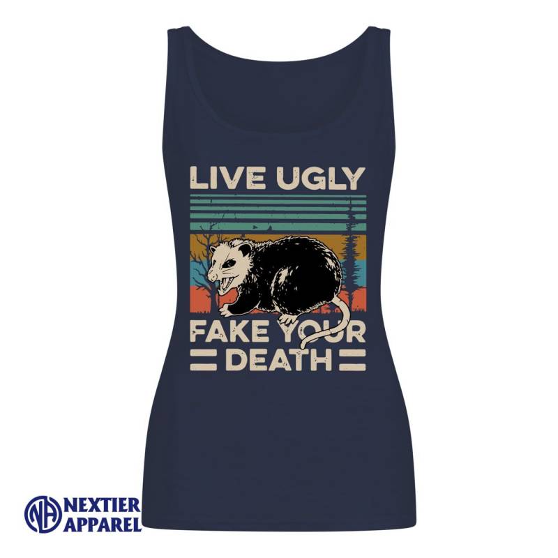 Animal Live Ugly Fake Your Death Shirt Women’s Tank Top