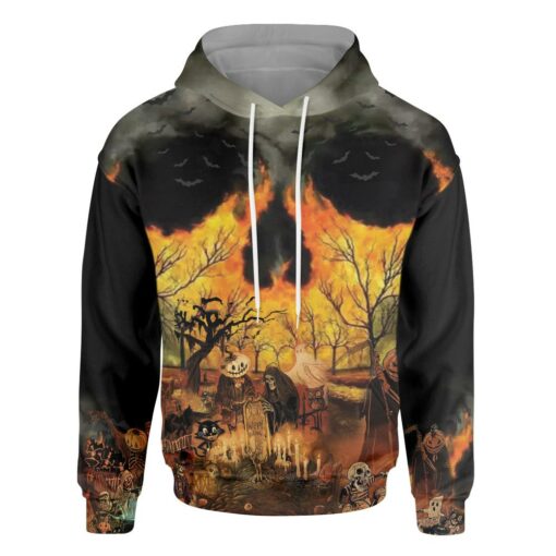 Party At Halloween Night All Over Print Hoodie For Men & Women, Halloween Horror Night Hoodie, Halloween Gift