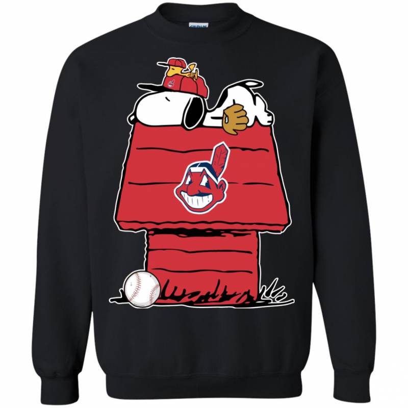 Cleveland Indians Baseball Snoopy The Peanuts Sweatshirt