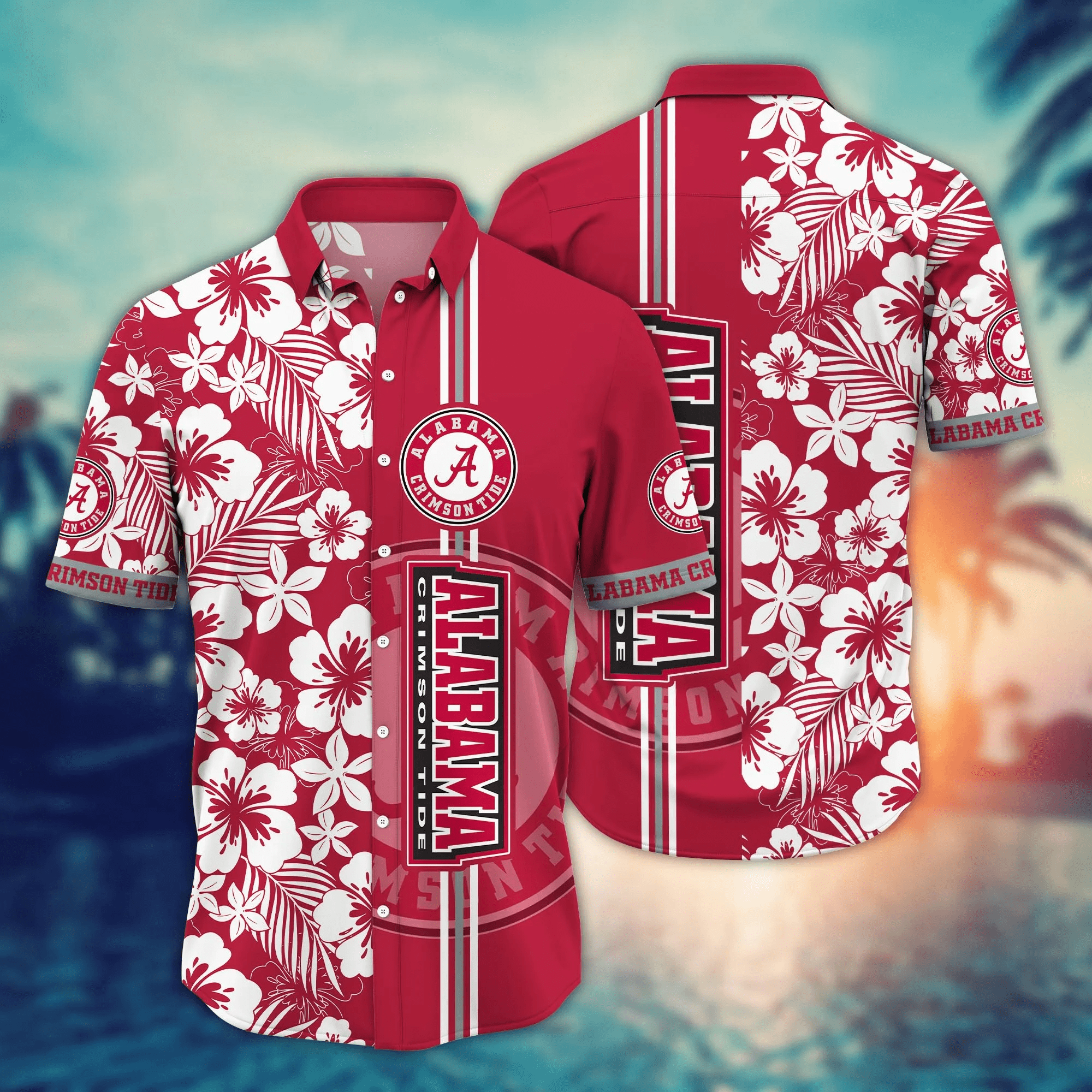 Alabama Crimson Tide NCAA Hawaiian Shirt Warm Daystime Aloha Shirt