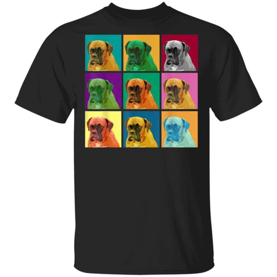 Vintage PopArt Boxer Dog Tshirt Tshirt