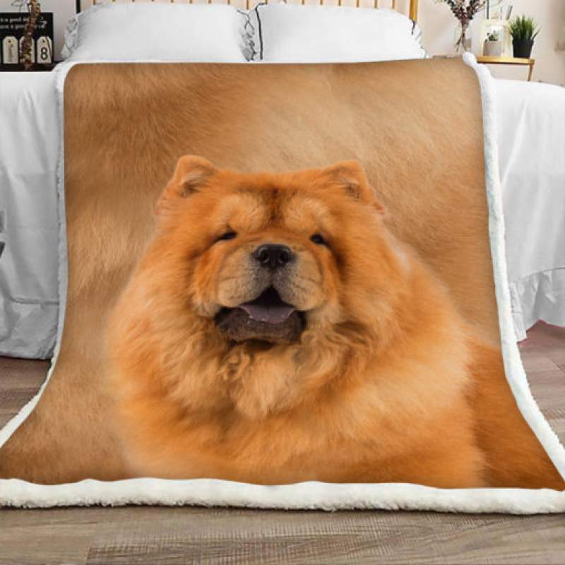 Chow Chow Dog Sherpa Blanket JR1302 73O39