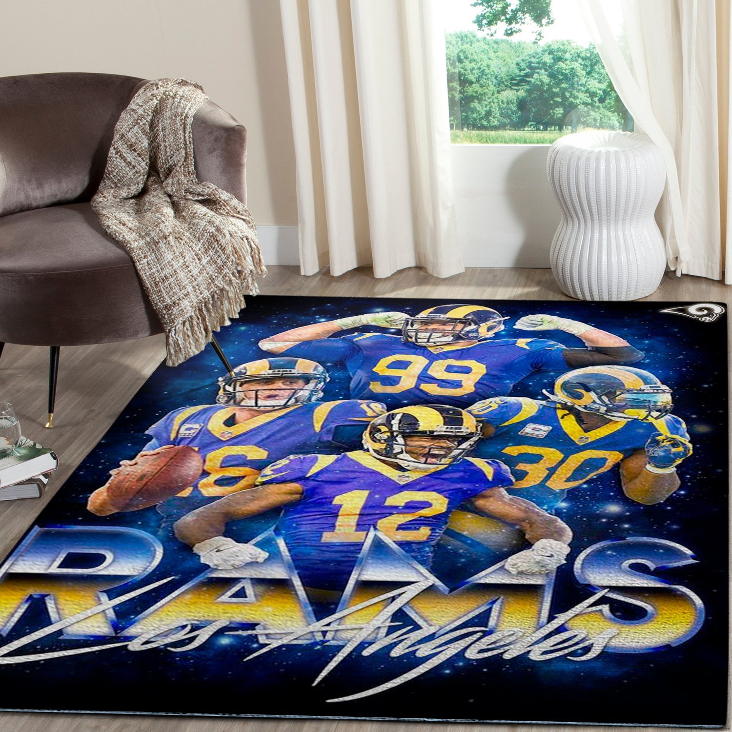 Todd Gurley Aaron donald Brandin Cooks Jared Goff  Los Angeles Rams 190910 Carpet  Living Room Rugs Collections