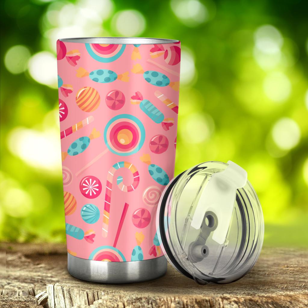 Colorful Candy Pattern Tumbler