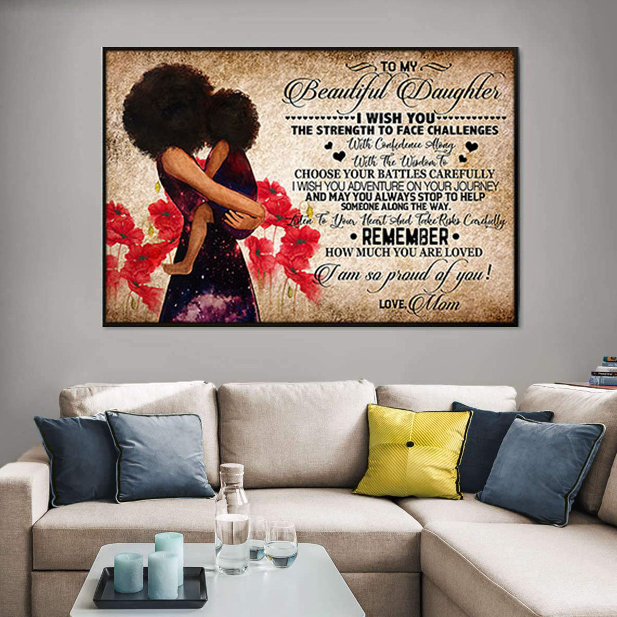 Black African American Canvas Beautiful African American Canvas Art Print African Queen Black King Digital Elegant Wall Art And Decor