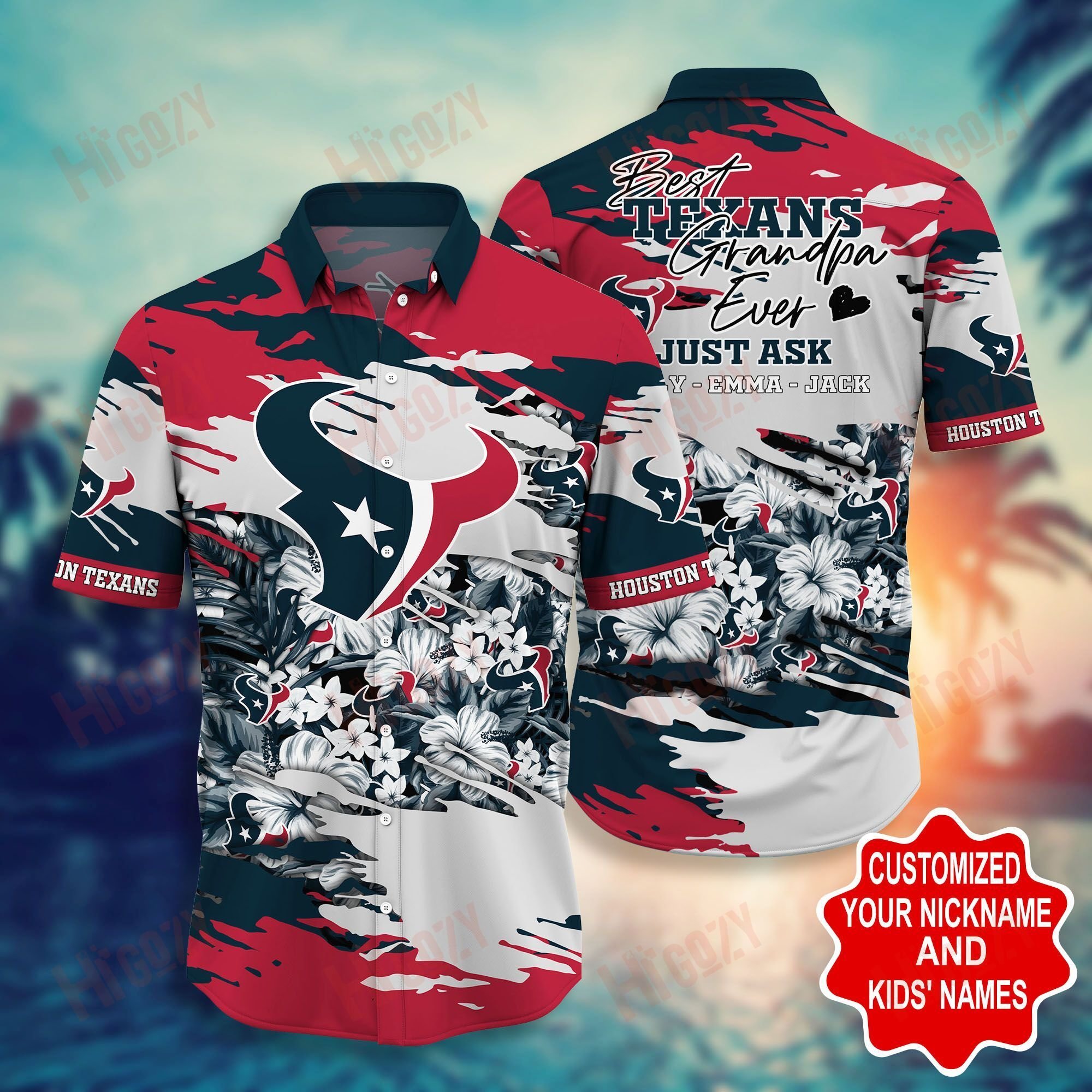 Houston Texans Hawaiian Shirt Short Style Hot Trending Summer Ha68939