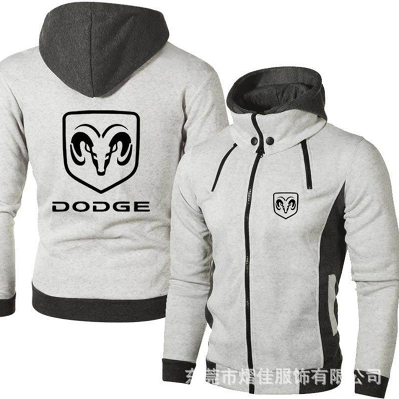 2022 New Spring Autumn Men’s Moto DODGE Logo Hoodies Outdoor Casual Male Jackets Warm High Quality Harajuku Sweatshirts alx