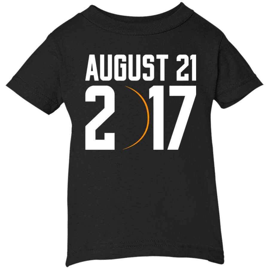 2017 US Solar Eclipse Path of Totality Rabbit Skins Infant Short Sleeve T-Shirt