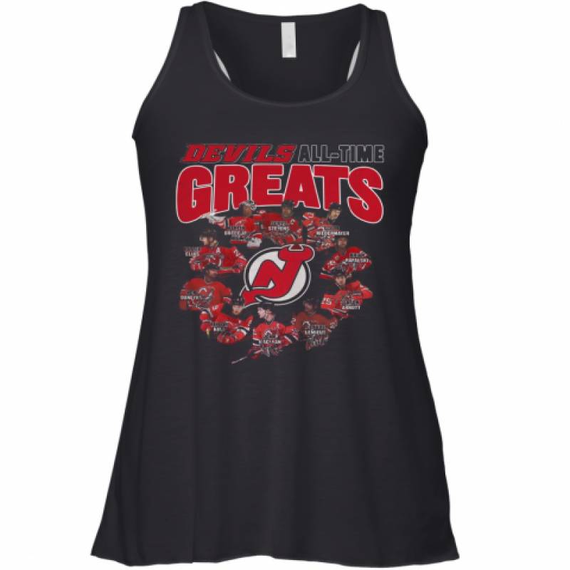 Original New Jersey Devils All Time Greats Signatures Racerback Tank