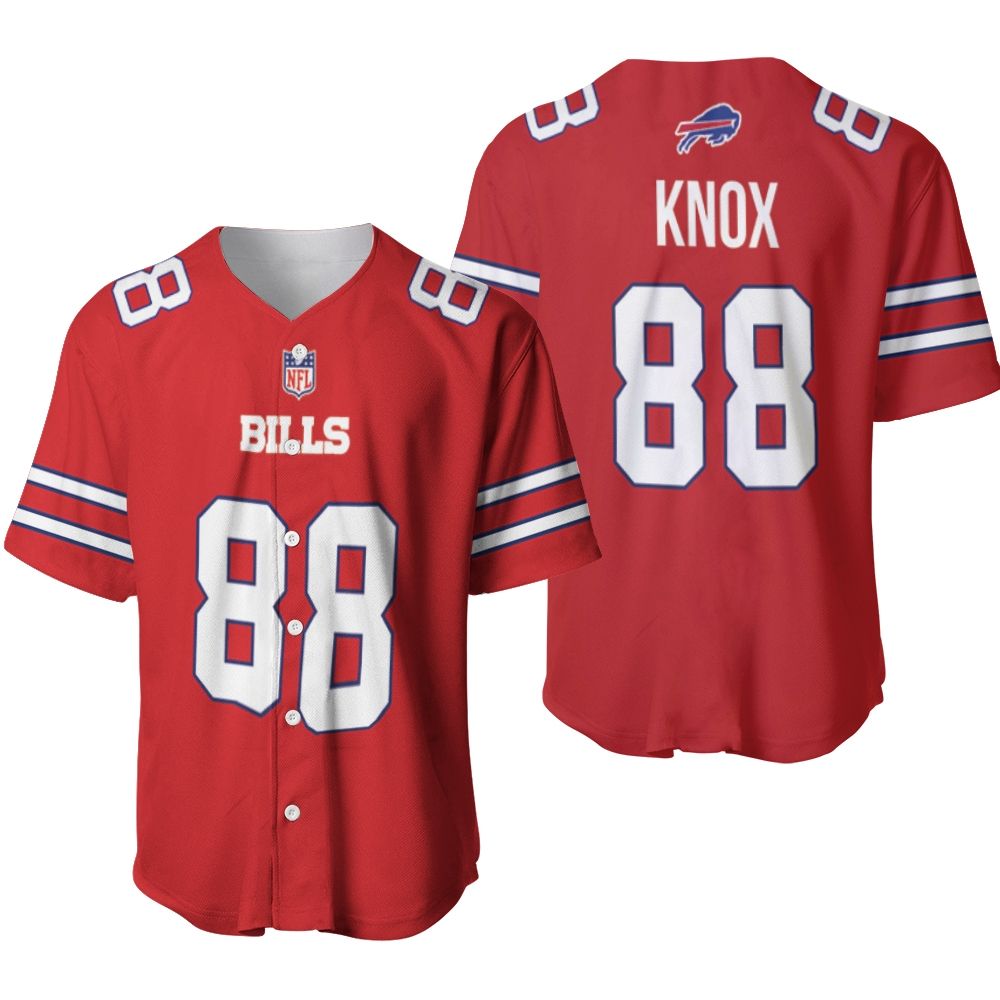 Buffalo Bills Dawson Knox #88 Great Player NFL American Football Red Color Rush Jersey Style Gift For Bills Fans Baseball Jersey