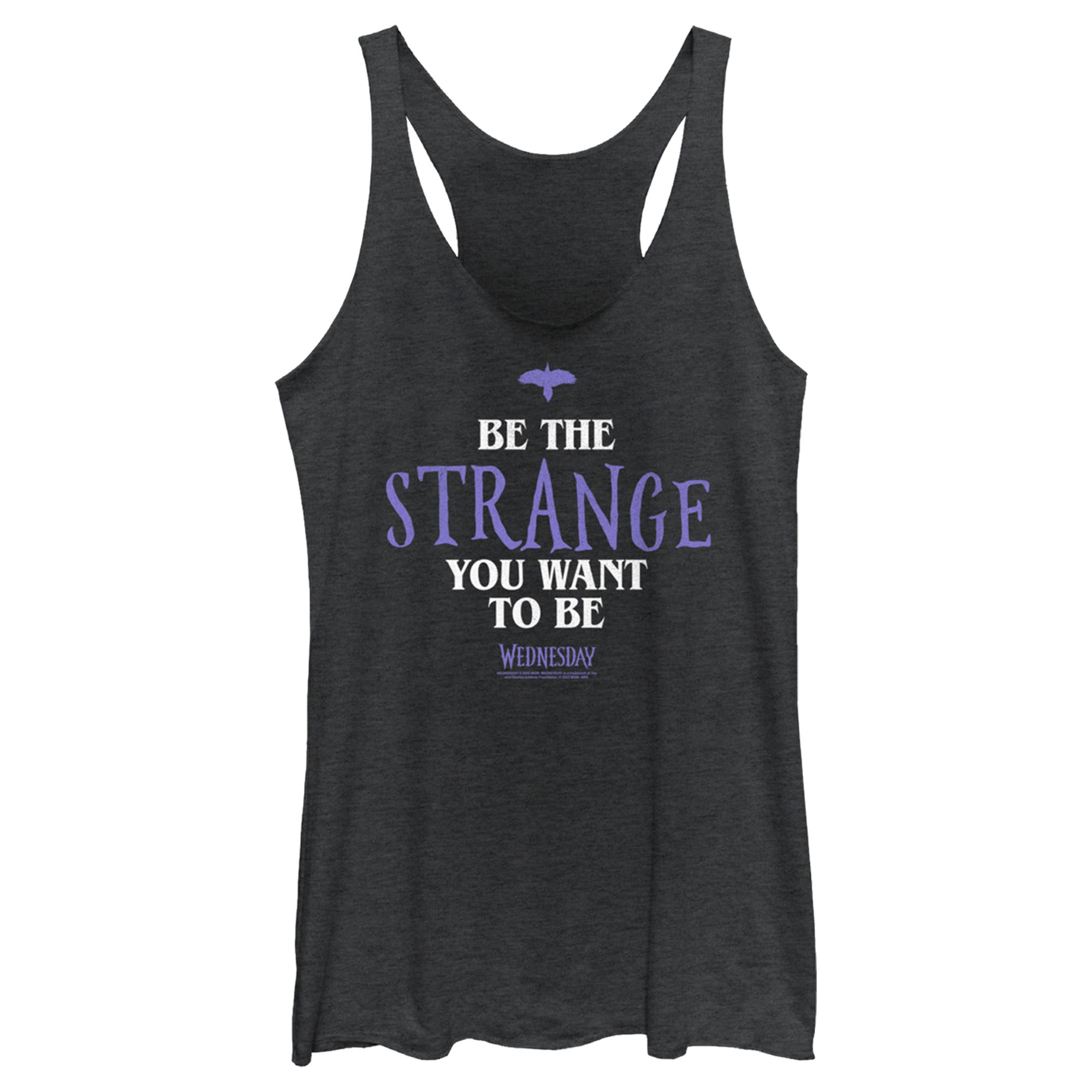 Women’S Wednesday Be The Strange You Want To Be Racerback Tank Top