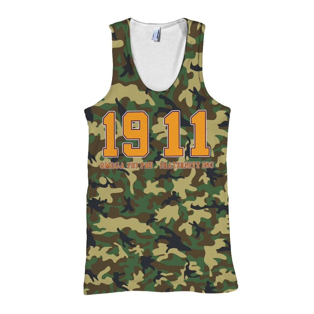 Fraternity Tank Top – Omega Psi Phi Military Thunder Tank Top