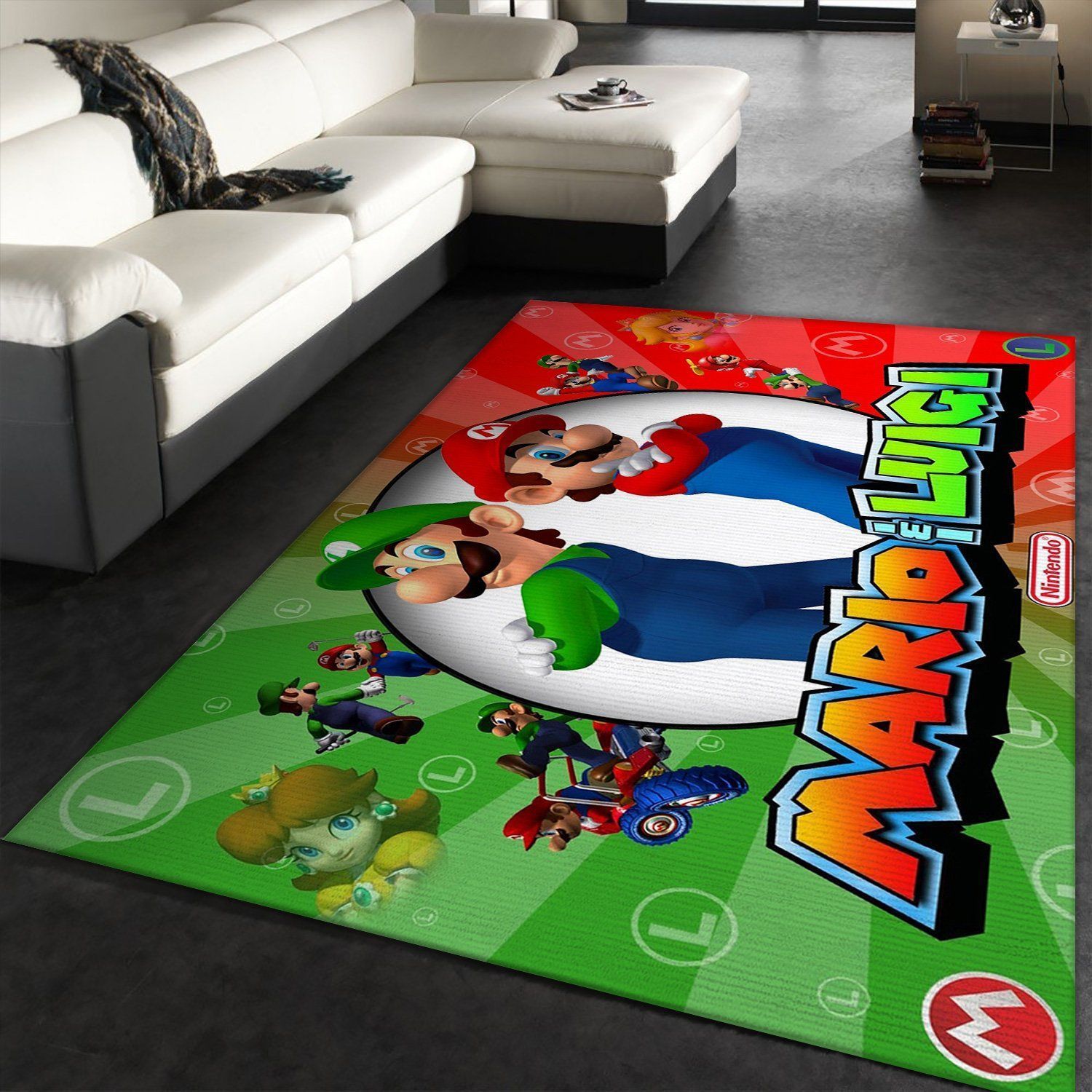 Super Mario Bros Area Rugs Living Room Carpet FN281137 Christmas Gift Floor Decor The US Decor