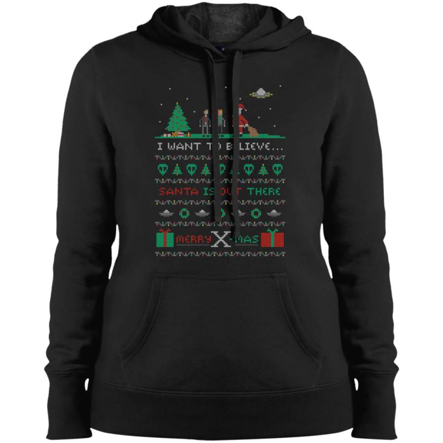 AGR Merry X-Mas Ladies’ Pullover Hooded Sweatshirt