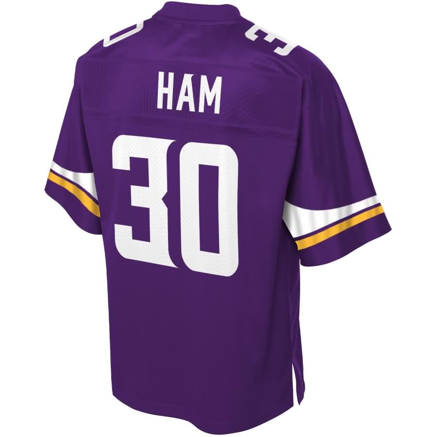 C.j. Ham Minnesota Vikings NFL Pro Line Team Color Player Jersey – Purple