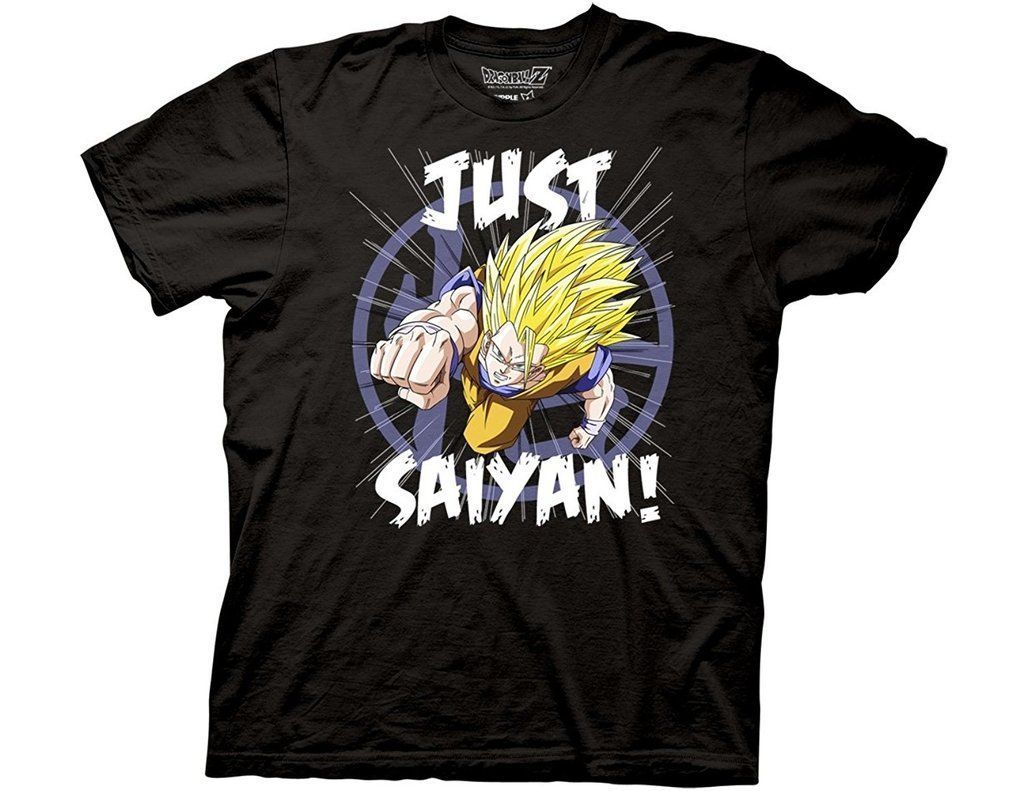 Fashion Dragon Ball Z Just Saiyan Shirt