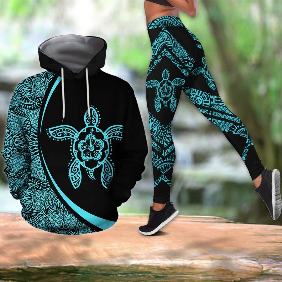 Turtle combo hoodie + legging HAC110507S2