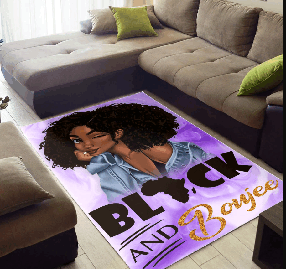 African American Black And Bouje CLM3010002M Rug