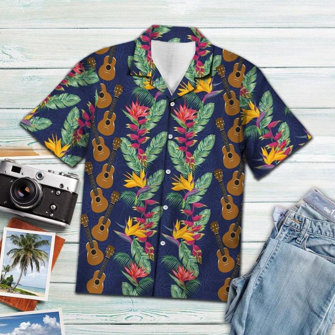 Tropical Ukulele Hawaii Shirt Ha31424