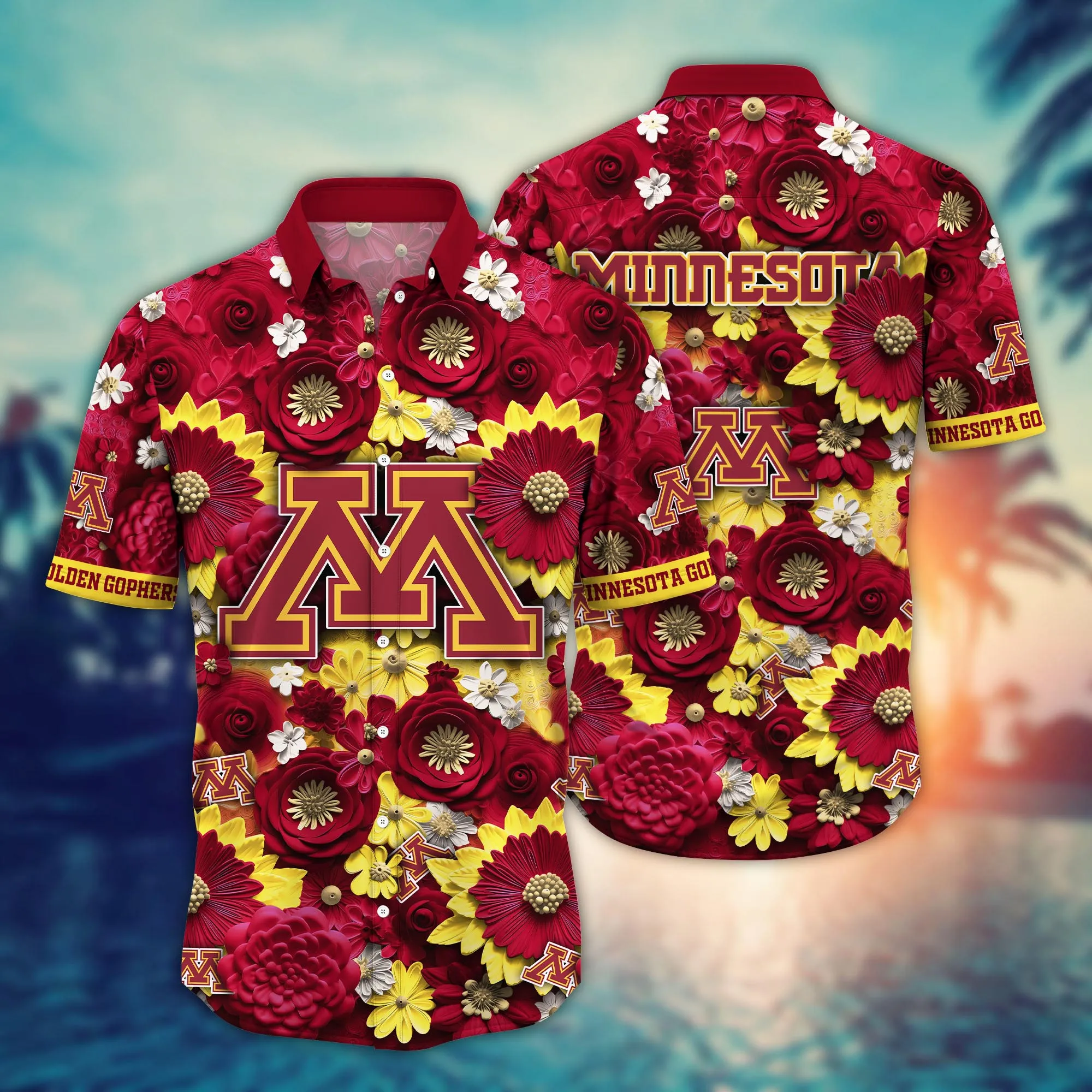 Minnesota Golden Gophers NCCA Hawaiian Shirt Trending For This Summer Customize Shirt Any Team