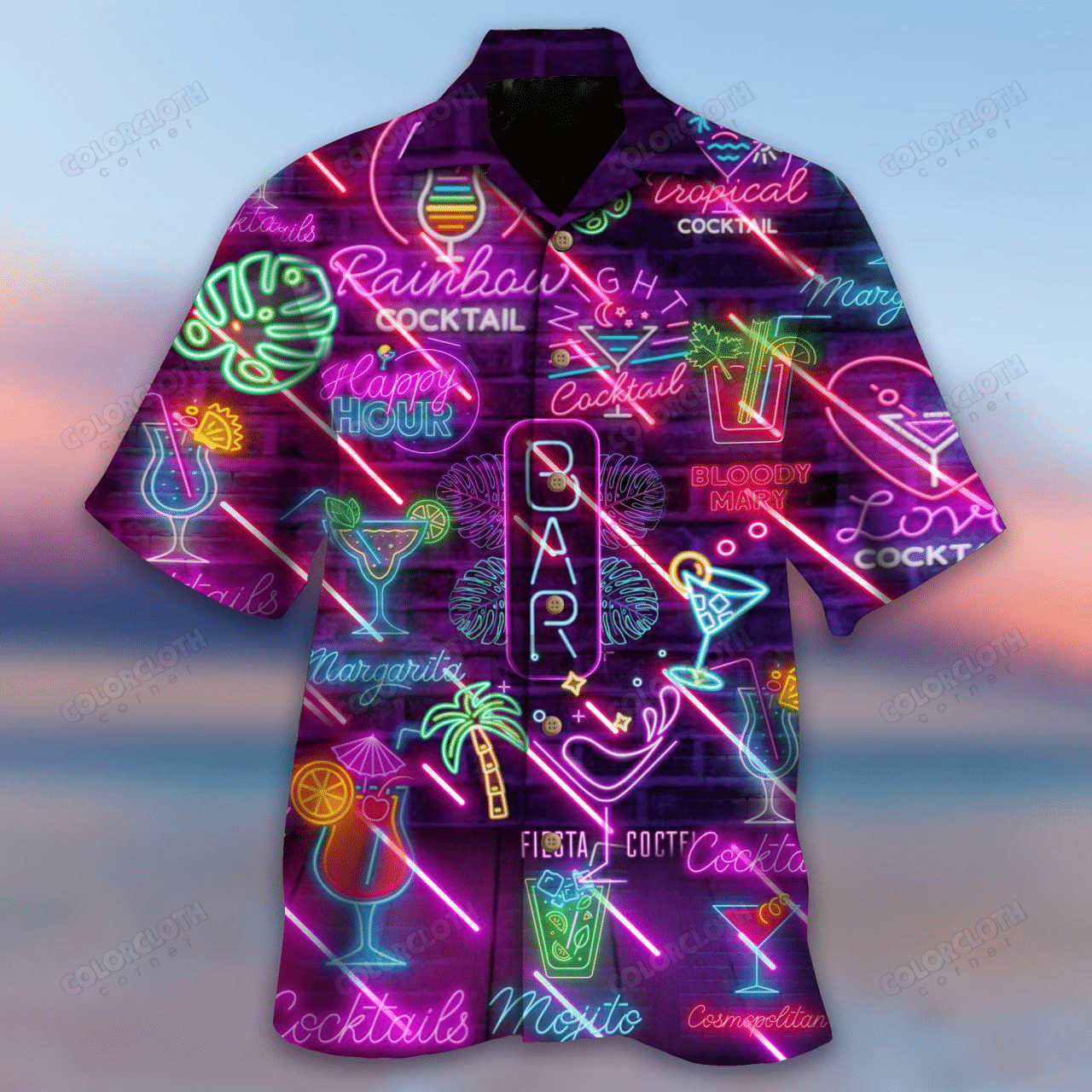 Cocktail Happy Hawaiian Shirt Ha53744