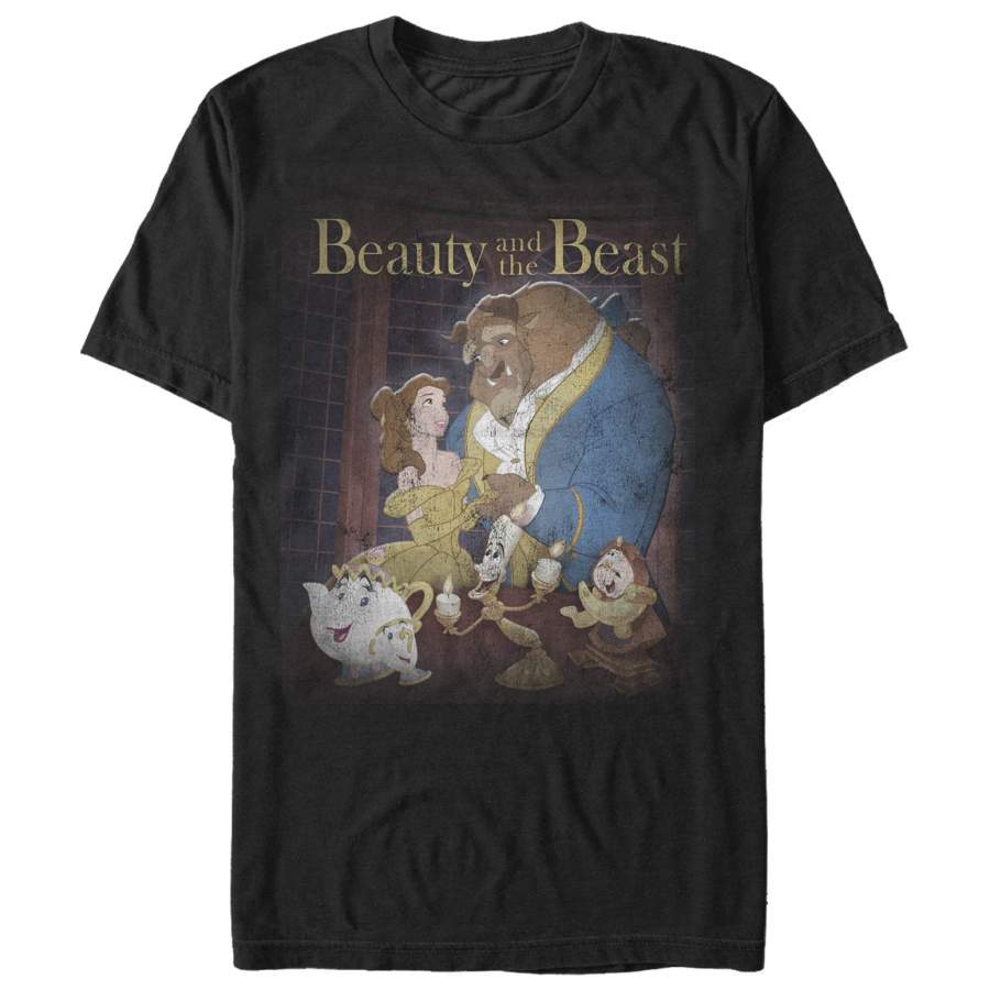 Beauty and the Beast Men’s Movie Poster  T Shirt