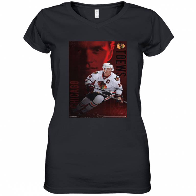 International Chicago Blackhawks Jonathan Toews Wall Women’s V-Neck T-Shirt