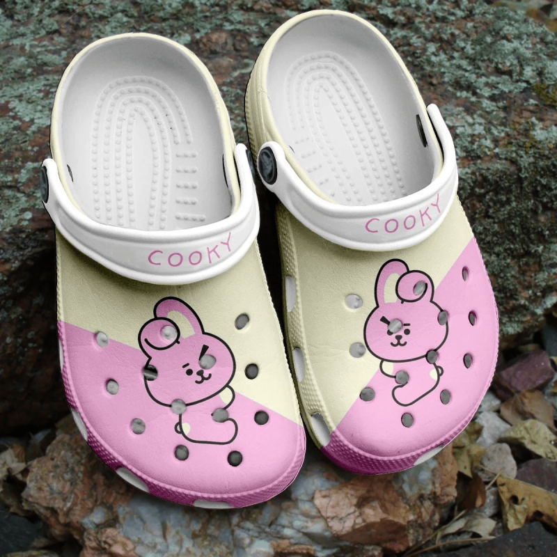 BTS Jungkook Pattern Crocband Crocs Clogs Shoes Comfortable For Men Women