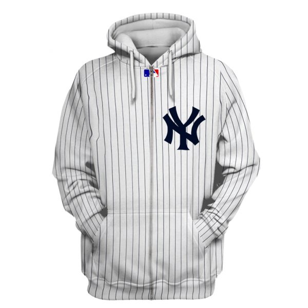 New York Yankees Personalized Unisex Zip Up Hoodie All Over Printed Unisex Zip Up Hoodie Us Size