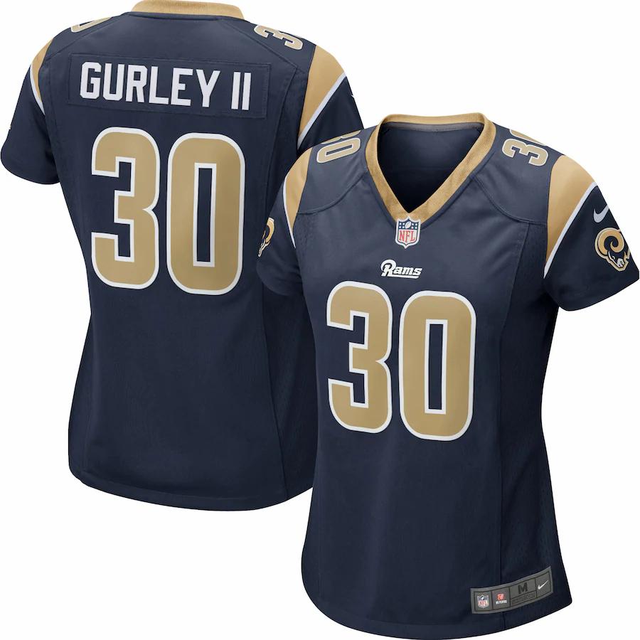 Todd Gurley Ii Los Angeles Rams Nike Womens Player Game Jersey – Navy