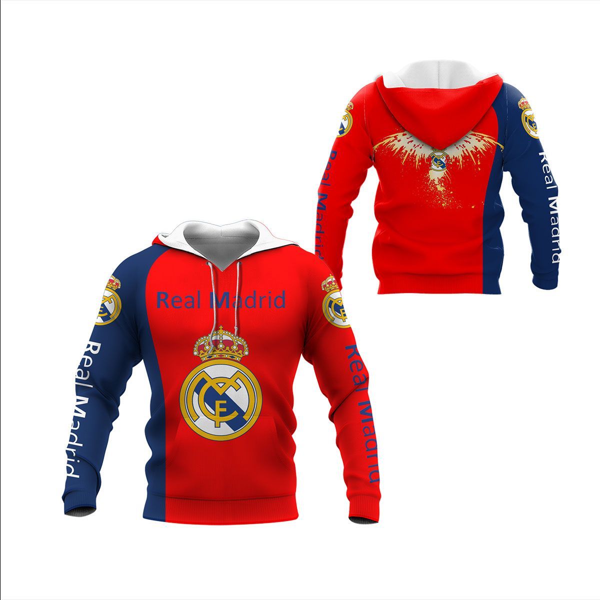 3D All Over Printed Real Madrid Lph-Nh Shirts Ver 1 (Red)