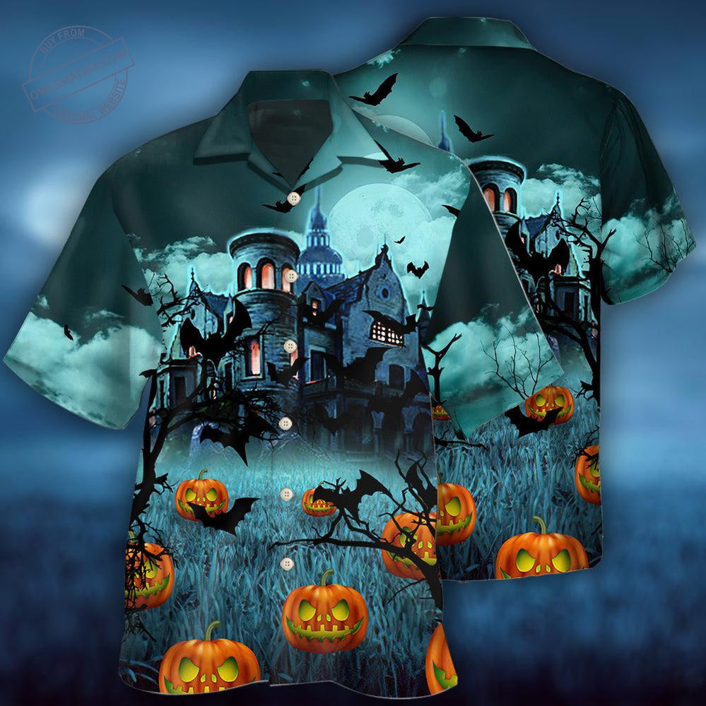 Halloween Night Dark Pumpkin Hawaii Shirt Ha20415