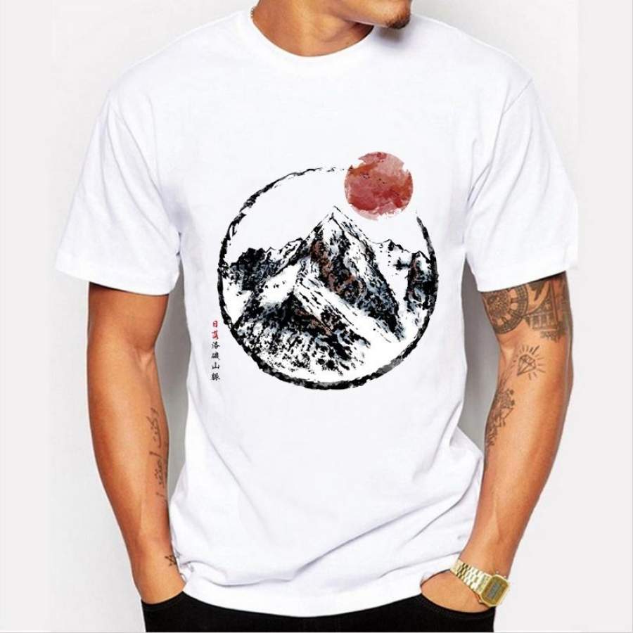 Summer Fashion New Men ‘S T – Shirt Personalized Simple Pattern Printing Simple Casual T – Shirt