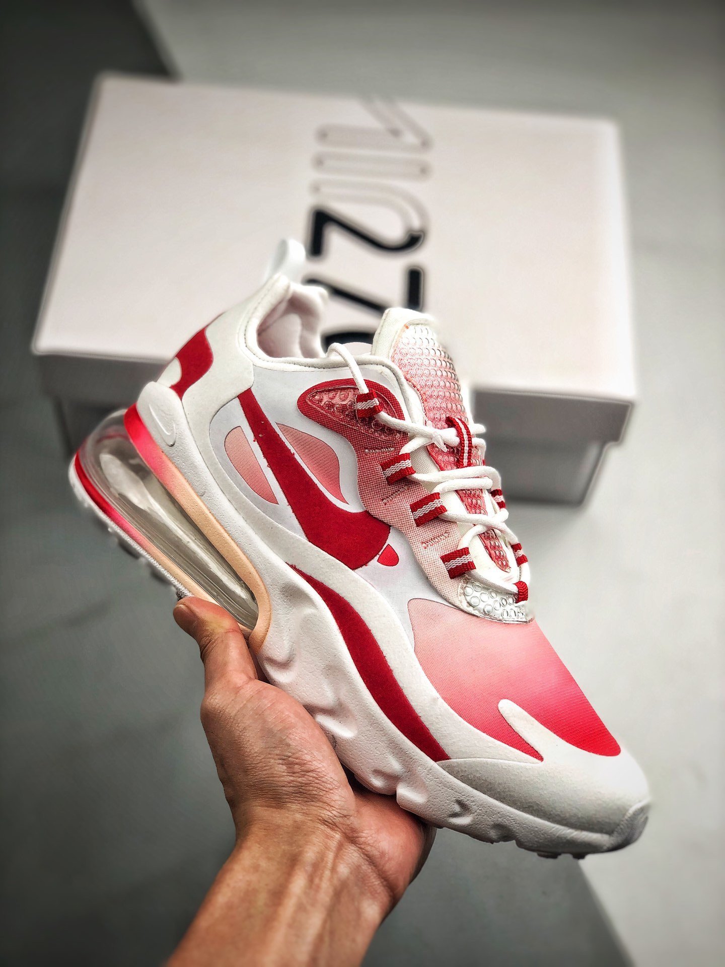 Nike Air Max 270 React Bubble Wrap Red Gradients 5339809