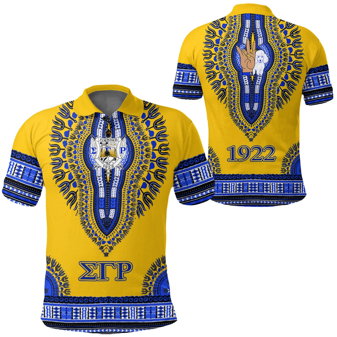 Africa Zone Polo Shirt – Sigma Gamma Rho Dashiki Polo Shirts A31