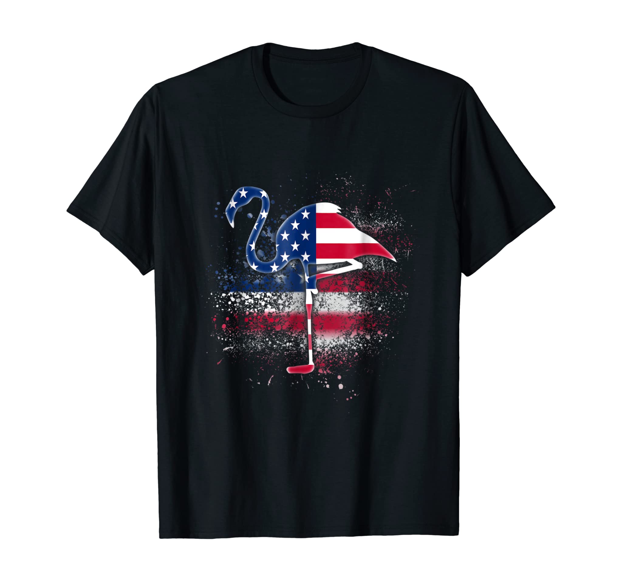 Flamingo Independence day Shirt Patriotic US Flag