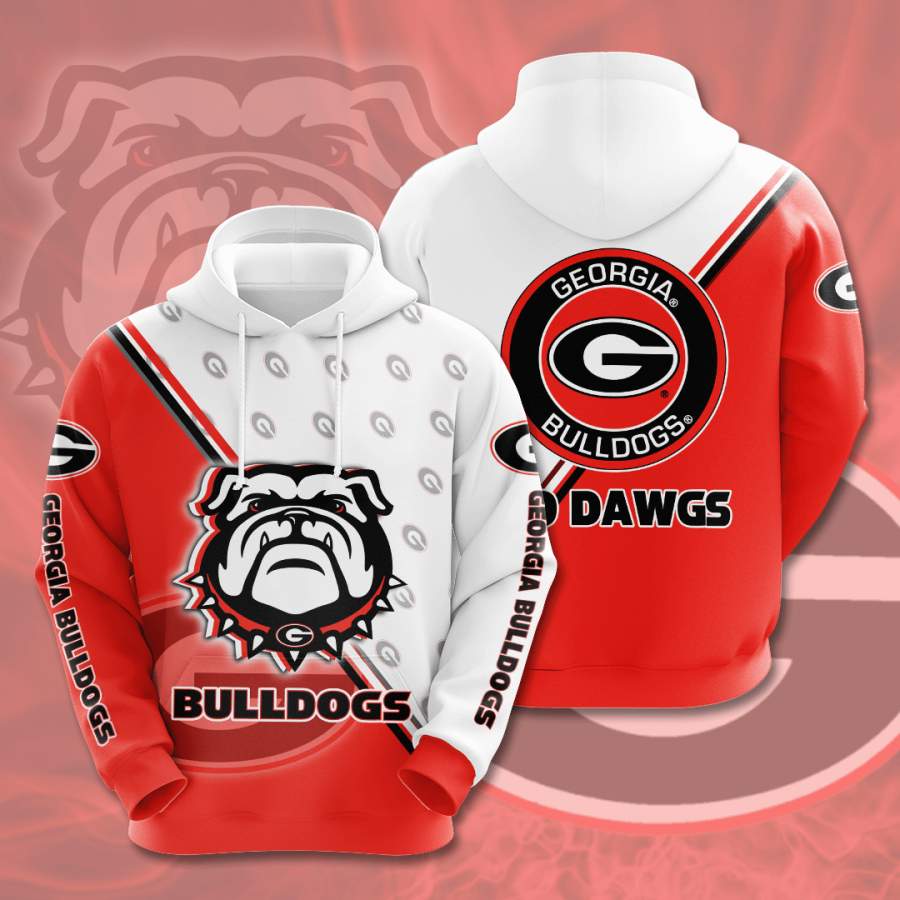 Georgia Bulldogs Hoodie 3D Style2989 All Over Printed